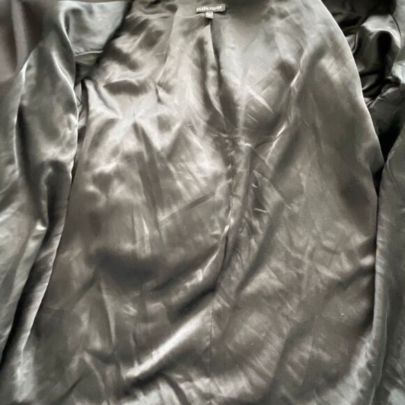 EUC Eileen Fisher Black Drape Open Front Cardigan-style Blazer - Size Large - Picture 8 of 10